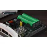 MikroTik FTC21-UPS 2xGbE LAN 1x2.5GbE SFP port IP67 kültéri média konverter 2500mAH tartalék akkumulátorral