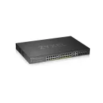 Zyxel GS1920-24HPV2-EU0101F v2 24xGbE PoE LAN (375W) 4xGbE SFP/RJ45 Combo port L2 menedzselhető PoE Switch