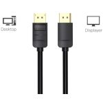 Vention Displayport, fekete, 1m, kábel