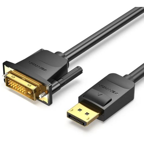 Vention Displayport -> DVI, (fekete), 1,5m, kábel