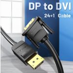 Vention Displayport -> DVI, (fekete), 1,5m, kábel
