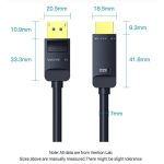 Vention Displayport 4K -> HDMI, (fekete), 1m, kábel