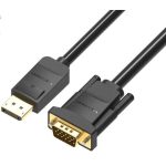 Vention Displayport -> VGA, (fekete), 2m, kábel