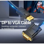 Vention Displayport -> VGA, (fekete), 2m, kábel