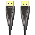 Vention Displayport/M -> Displayport/M  (8K, optikai, fekete), 10m, kábel