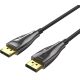 Vention Displayport/M -> Displayport/M (8K, optikai, fekete),  20m, kábel