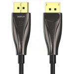 Vention Displayport/M -> Displayport/M (8K, optikai, fekete),  20m, kábel
