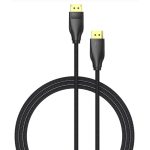 Vention Displayport/M -> Displayport/M (Szövet, fekete), 5m, kábel