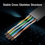 Vention UTP Patch (Cat.6, lapos, fekete), 1,5m, kábel