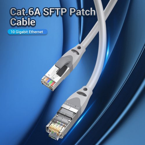 Vention SFTP Patch (Cat.6A, sárga), 0,5m, kábel