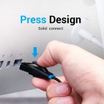 Vention UTP Patch (Cat.6, lapos, fekete), 0,5m, kábel