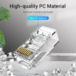 Vention UTP (Cat.6 ,RJ45,átlátszó) 100db, csatlakozó