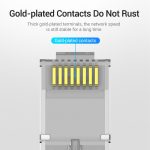 Vention FTP (Cat.6 ,RJ45,átlátszó) 10db, csatlakozó