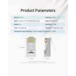 Vention UTP (Cat.6A ,RJ45,átlátszó) 10db, csatlakozó