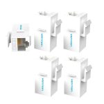 Vention UTP (Cat.6,Keystone jack,fehér), 5db, csatlakozó