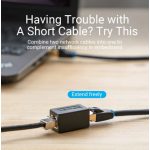 Vention FTP (Cat.6,Keystone jack,fehér), 5db, csatlakozó