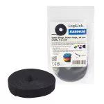 Logilink KAB0050 16mm 4m vágható fekete tépőzáras kábelkötegelő
