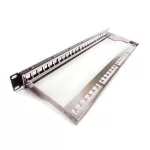 KELINE KEP-EMPTY-S 19 1U üres fekete patch panel 24 db keystone jack számára