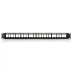KELINE KEP-EMPTY-S 19 1U üres fekete patch panel 24 db keystone jack számára