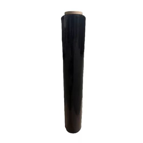 Kézi stretch fólia (Nyújtható, 23 mikron, Fekete), 109m, 1,15kg fólia, 1,5 kg/tekercs