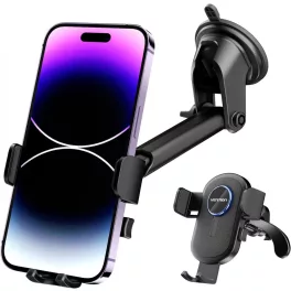   Vention Telefon (szívókoronggal és kacsacsővel, autós, fekete), tartó
