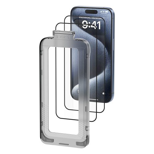 Vention iPhone 13, (HD edzett üveg, pormentesítővel), telefon kijelző védő üveg
