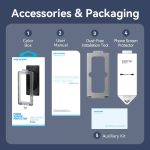 Vention Samsung Galaxy S24 Ultra, (HD edzett üveg, pormentesítővel), telefon kijelző védő üveg