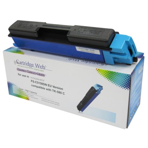 KYOCERA TK580 Toner Cyan CHIPPES CartridgeWeb (For use)