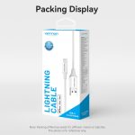 Vention USB-A 2.0 -> Lightning, (2,4A, fehér) 2m, kábel