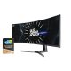 SAMSUNG 49" LC49RG90SSPXEN DQHD VA 32:9 4ms ívelt gamer ultrawide monitor