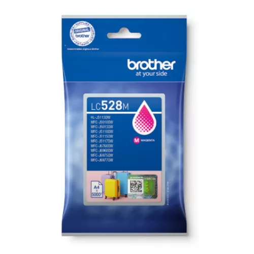 Brother LC528M Tintapatron Magenta 5.000 oldal kapacitás