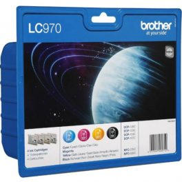   Brother LC970BKCMY Tintapatron csomag BKCMY 13,7 ml + 3*6,1 ml