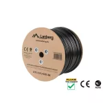 Lanberg LCF5-21CU-0305-BK Cat.5e FTP PE CU Fca 100MHz AWG24 305m árnyékolt fekete kültéri kábel
