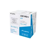 Lanberg LCU5-10CC-0305-S UTP CCA 100Mb/s 100MHz 305m árnyékolatlan réz bevonatú alumínium fali kábel