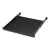 Lande LN-RAF-RMC-1145-BL 19" 1U 450mm mély 4 ponton rögzíthető állítható fekete tálca