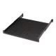 Lande LN-RAF-RMC-1145-BL 19" 1U 450mm mély 4 ponton rögzíthető állítható fekete tálca