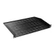 Lande LN-RAF-RMO-1U40-BL 19" 1U 400mm mély 2 ponton rögzíthető fekete tálca