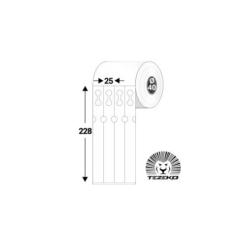 Tekercses MŰANYAG 25x228mm KERTÉSZETI, FAISKOLAI CÍMKE