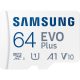 SAMSUNG SD kártya EVO PLUS (Blue Wave) 160MB/sec 64GB