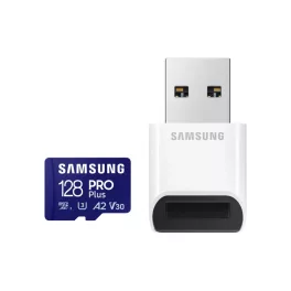 SAMSUNG SD kártya PRO PLUS with Reader (Blue Wave) 128GB