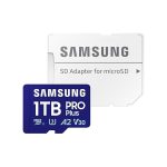 SAMSUNG SD kártya, 1TB, PRO PLUS, Blue Wave