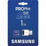 SAMSUNG SD kártya,   1TB, PRO PLUS, olvasó, Blue Wave