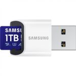 SAMSUNG SD kártya,   1TB, PRO PLUS, olvasó, Blue Wave