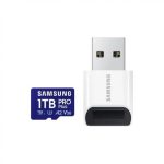 SAMSUNG SD kártya,   1TB, PRO PLUS, olvasó, Blue Wave