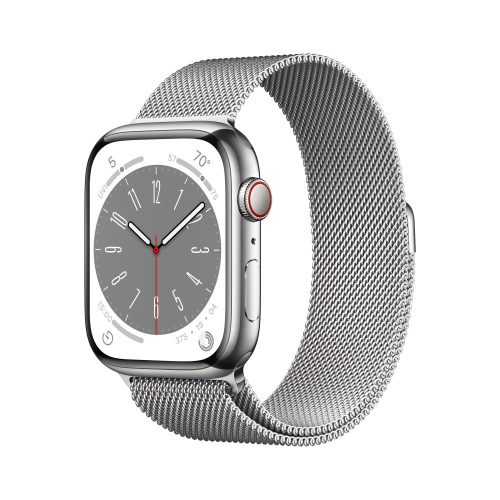 Apple Watch S8 CELL 45mm Silver S.Steel Case/Silver Loop