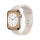 Apple Watch S8 CELL 45mm Gold S.Steel Case/Starlight Sp.Band