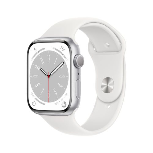 Apple Watch S8 GPS 45mm Silver Alu.Case/White Sp.Band