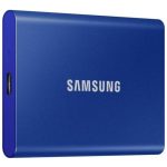 SAMSUNG SSD Külső, 2TB, T7, Kék, USB3.2/USB Type-C
