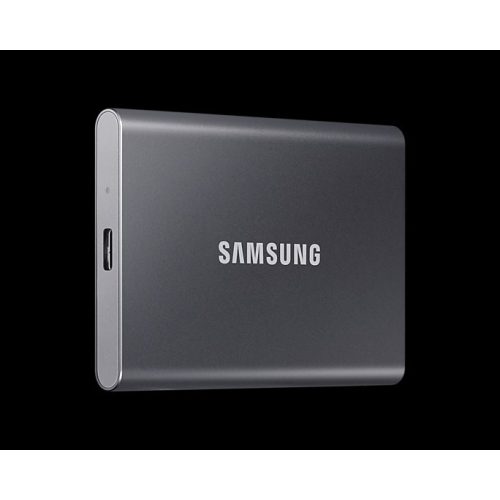 SAMSUNG SSD Külső, 4TB, T7, Titán Szürke, USB 3.2