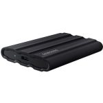 SAMSUNG SSD Külső, 2TB, T7 Shield, Fekete, USB 3.2